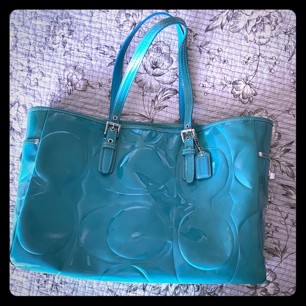 💚Teal Coach Tote💚